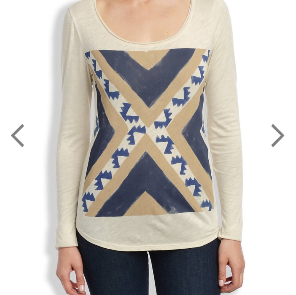 Lucky Brand S Western Style Long Sleeve Pullover NWT